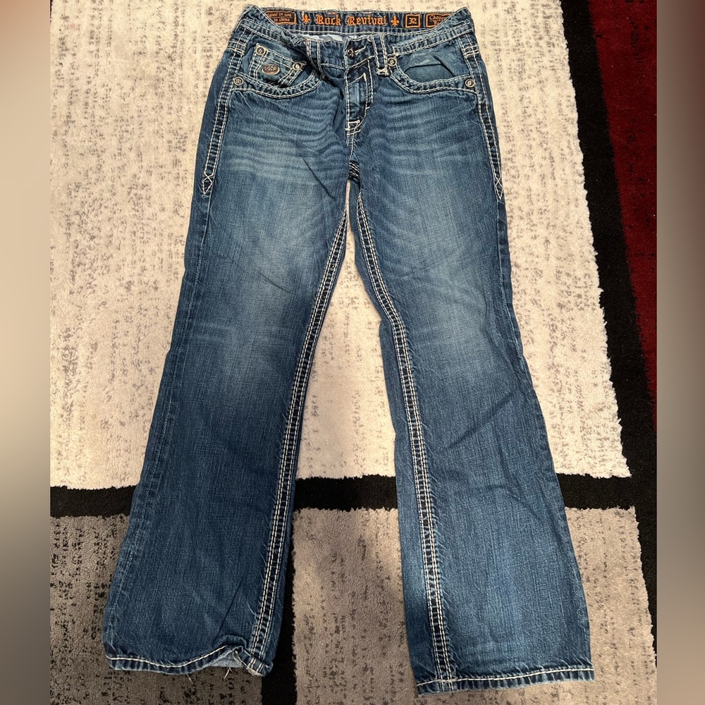 Rock Revival Chopper Boot Mens Jeans